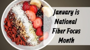 January is National Fiber Focus Month Digitalanzeige (16:9) template