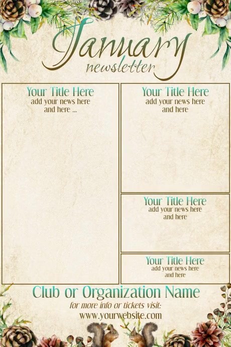 Creative. January January Newsletter by Paula | PosterMyWall