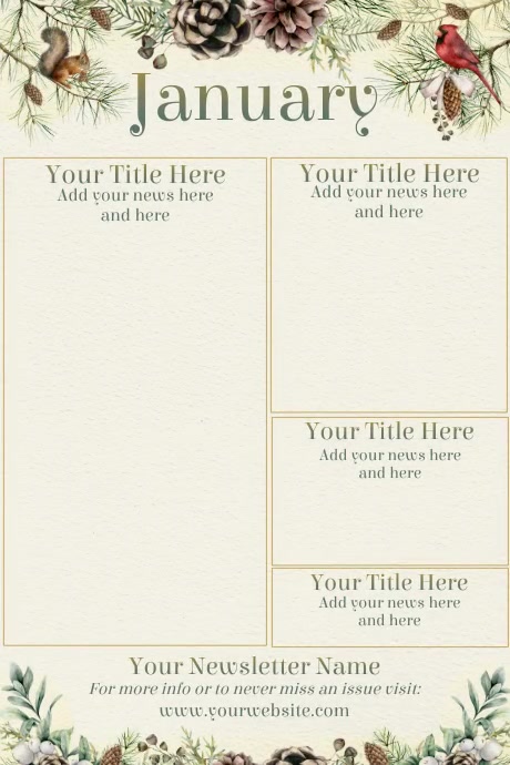 January Newsletter Template | PosterMyWall