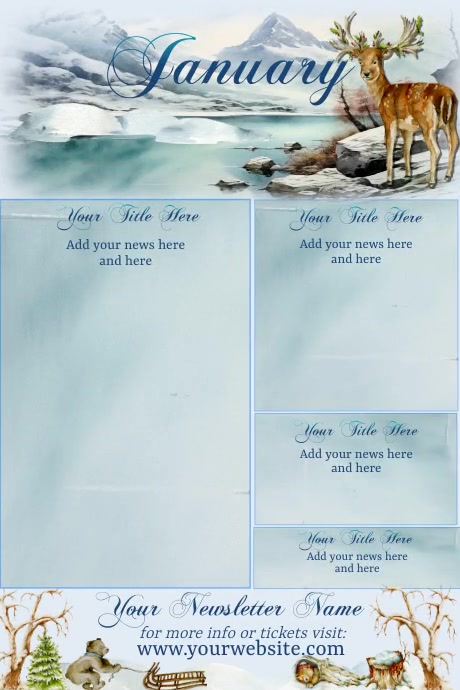 January Newsletter Ideas January Newsletter Template | PosterMyWall