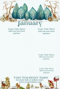 January Newsletter Ideas January Newsletter Template | PosterMyWall