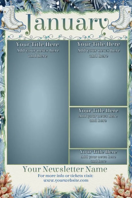 January Newsletter Ideas Copy of January Newsletter | PosterMyWall