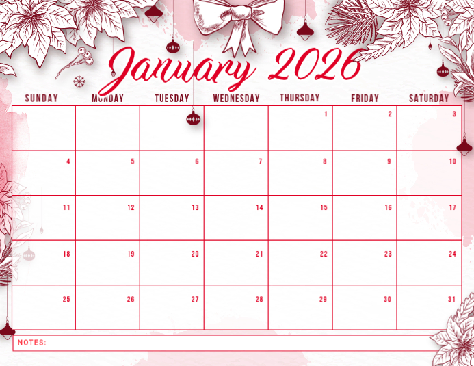 January Schedule Template January Schedule Flyer Template | PosterMyWall
