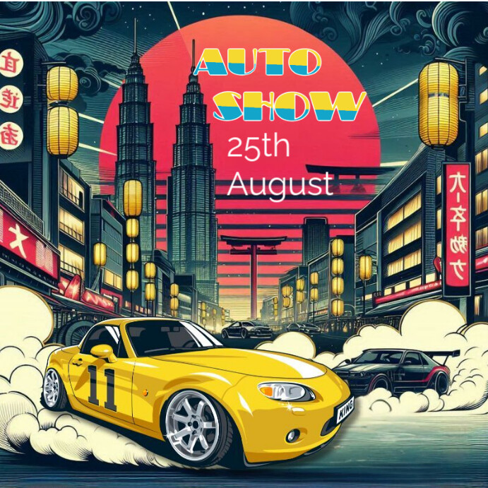 Copy of Japan drift car poster | PosterMyWall