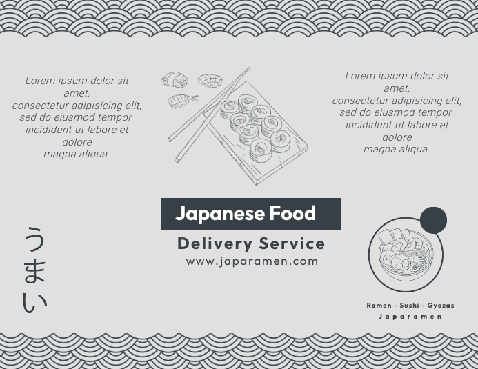 Japanese Flyer template