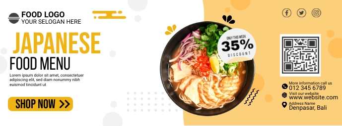 Example Japanese Menu Promotion Japanese Food Menu AD Template | PosterMyWall