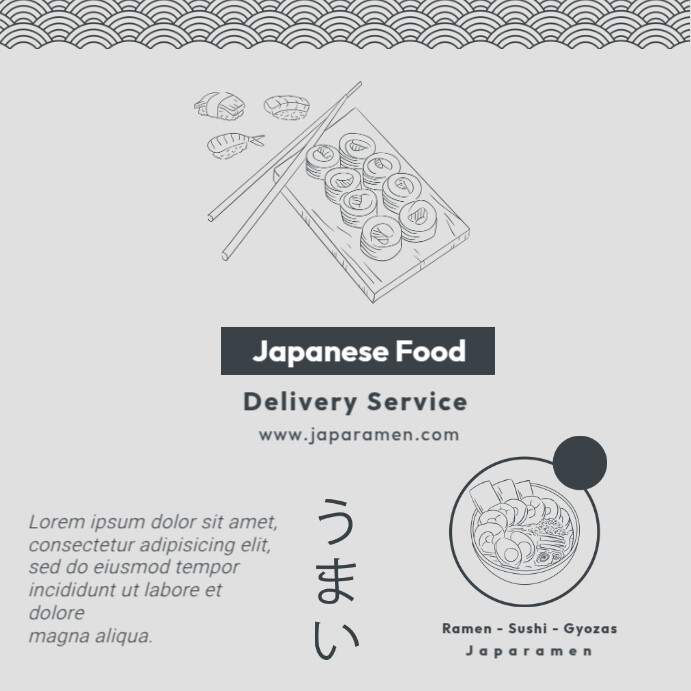 Japanese Service Script Copy of Japanese Service | PosterMyWall