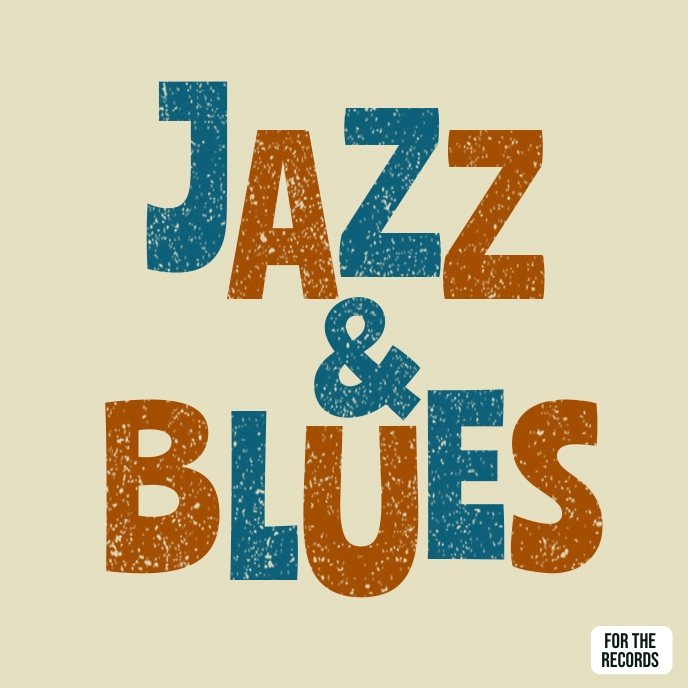 Jazz & Blues album cover design template ปกอัลบั้ม