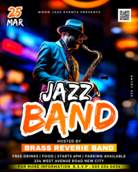 Schwarz Jazz Band Event Instagram Portrait Template