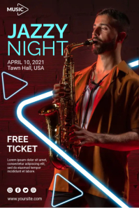 Concert Ad Examples Jazz Concert Ads Template | PosterMyWall