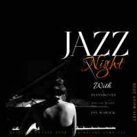 jazz concert poster template Instagram Plasing