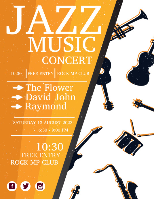 Jazz Template | PosterMyWall