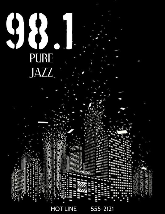 JAZZ Flyer (US Letter) template