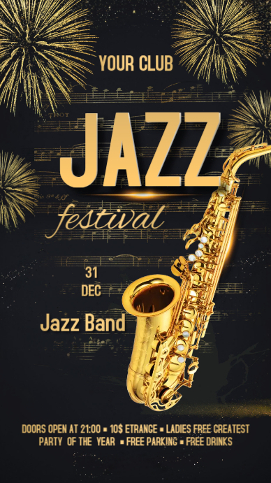 Jazz Display Template | PosterMyWall