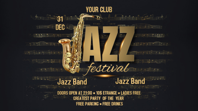Jazz Display Template | PosterMyWall