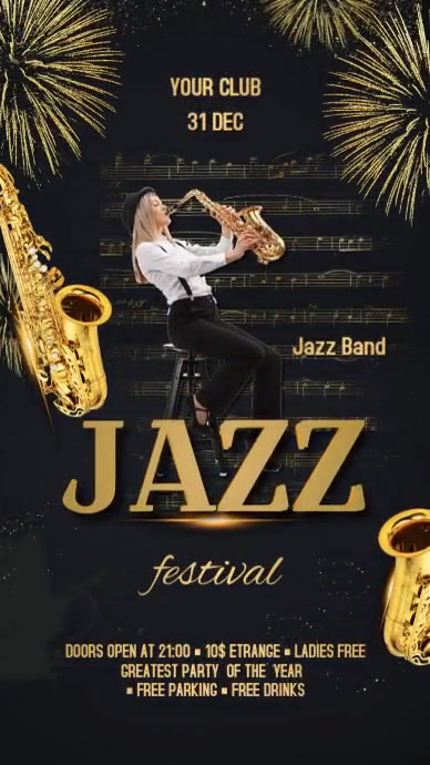 Jazz Display Template | PosterMyWall
