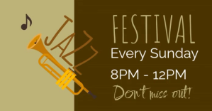 Jazz Festival Imagen Compartida en Facebook template