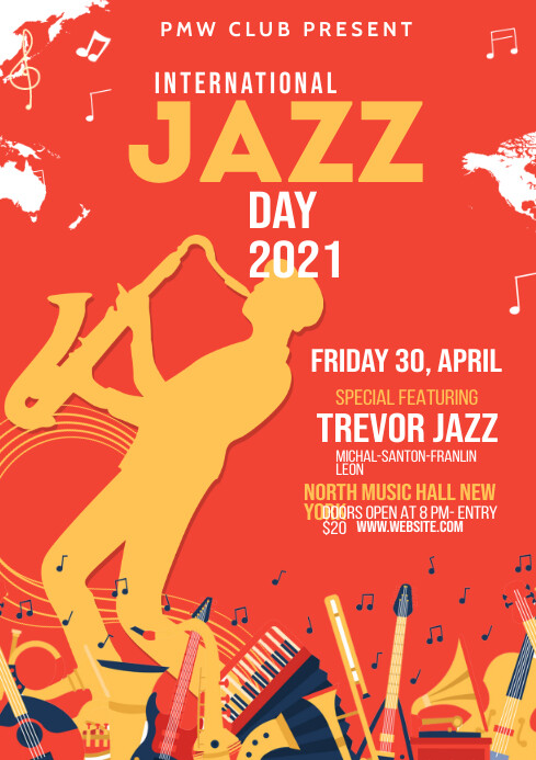 Jazz Festival Flyer Template | PosterMyWall