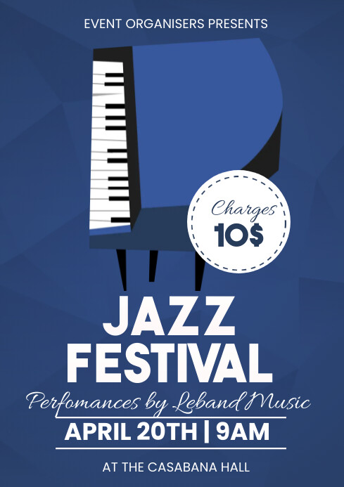 Jazz festival flyers Template | PosterMyWall