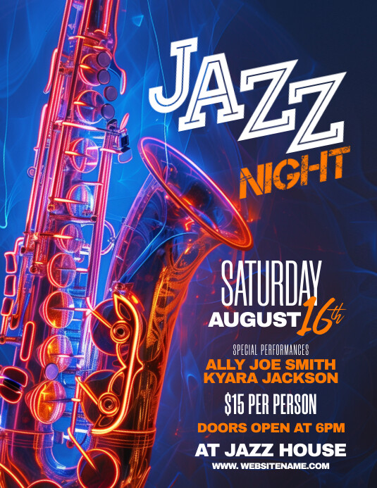 Jazz Flyer (us Letter) template