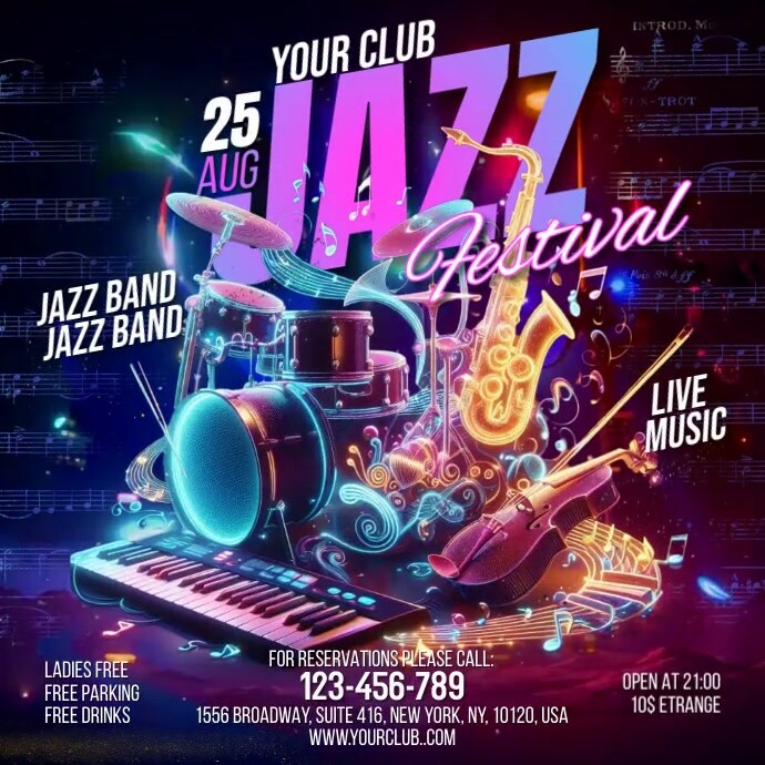 Jazz Flyer Template | PosterMyWall