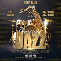 Jazz Flyer Square (1:1) template