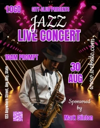 Jazz live concert Poster Poster/Wallboard template