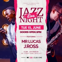 jazz live Publicación de Instagram template