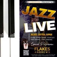 JAZZ LIVE MUSIC NIGHT PARTY FLYER TEMPLATE Pos Instagram