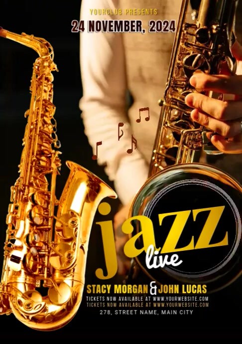 Jazz Live Video Ads Template | PosterMyWall