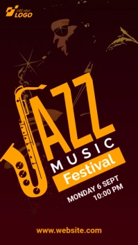 Jazz Music Festival Instagram Story template