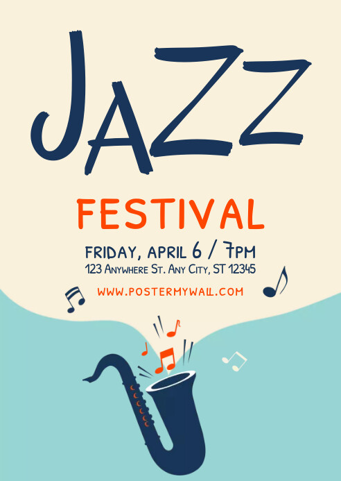 Jazz Music Festival Template | PosterMyWall