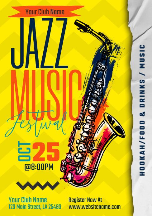 Jazz Music Flyer Template | PosterMyWall