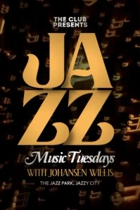 Jazz Musical Poster template