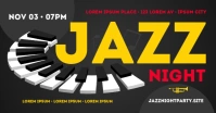 JAZZ NIGHT BANNER Gedeelde afbeelding op Facebook template