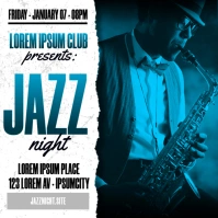 JAZZ NIGHT BANNER โพสต์บน Instagram template