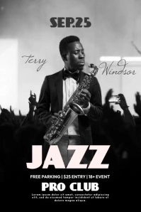 Jazz Night Concert Poster template