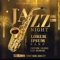 jazz night Publicación de Instagram template