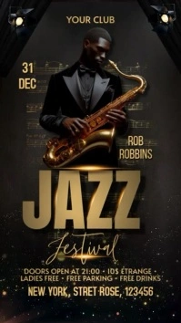 Jazz Night Instagram Story template