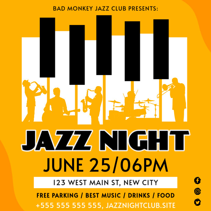 4+ Free Jazz Album Cover Soundcloud Banner Templates PosterMyWall