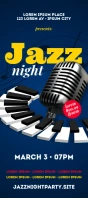 JAZZ NIGHT RACK CARD template