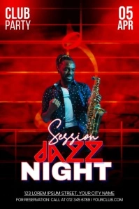 Jazz Night Session Poster template