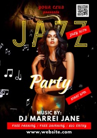 jazz party A4 template