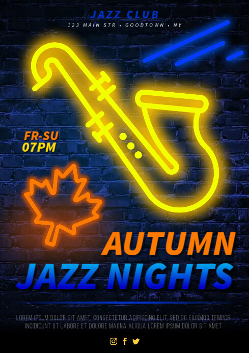 JAZZ POSTER A4 template