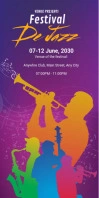 jazz posters Roll Up Banner 3X6 template