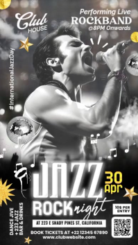 Braun Jazz Night Event Digitalt display Template