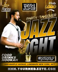 JAZZ TAKEOVER NIGHT PARTY TEMPLATE Instagram Portrait