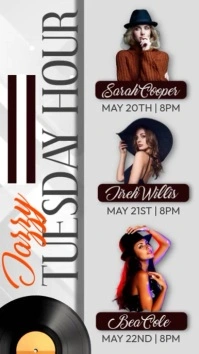 Jazz Tuesday Night Event Instagram Story template