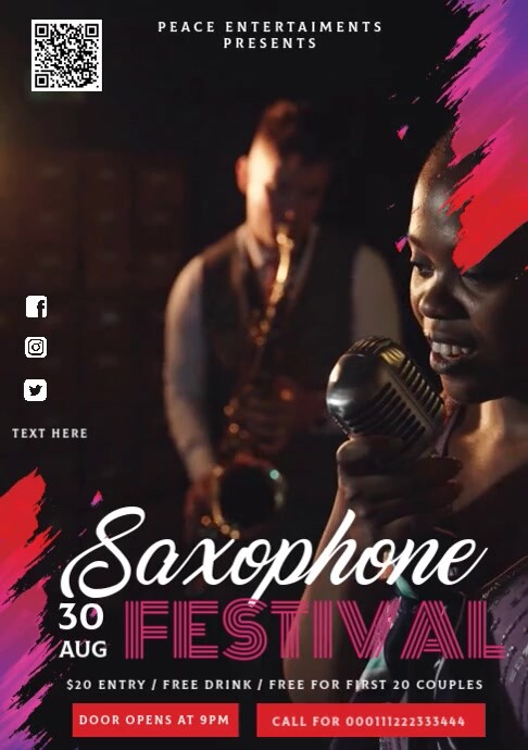 Jazz Video Display Template | PosterMyWall