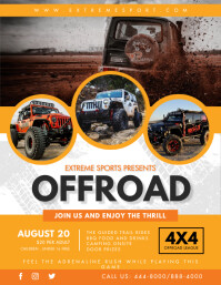 Offroad Car Rally Park Flyer Template | PosterMyWall